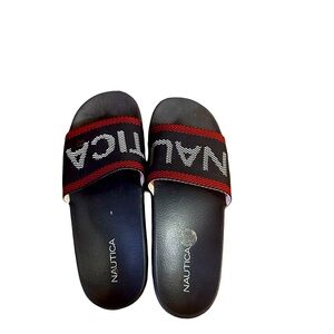 Nautica women sandals/size 7/ black and red/Open toe